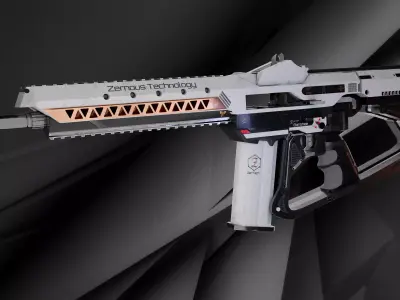 ZerTech Banshee the future rifle gun 3D model