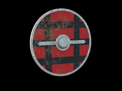 Shield Collection Low-poly 3D model