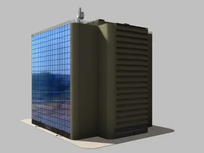 Simple Office Building 3D model