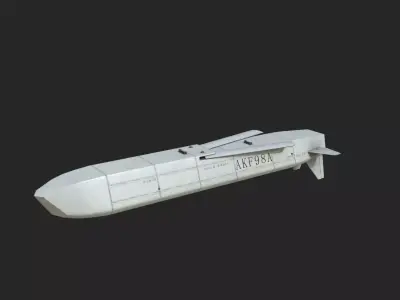 AKF-98A stand-off missile AKF98A Low-poly 3D model