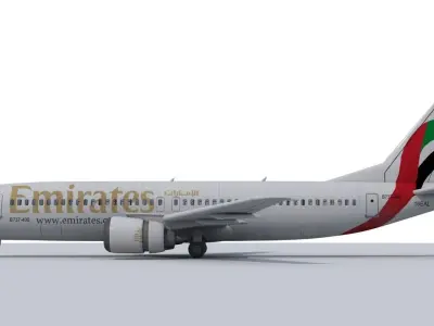 737 400 Emirates 3D model