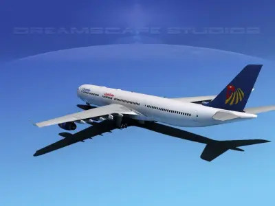 Airbus A340-600 Egypt Air 3D model