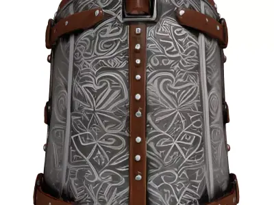 Medieval Knight Great Helm Armor 3D model