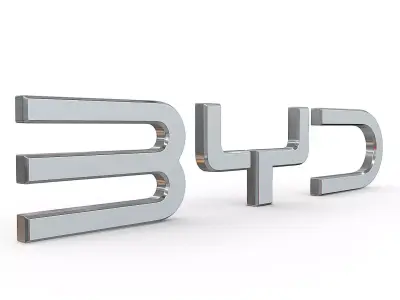 byd new logo 3D model