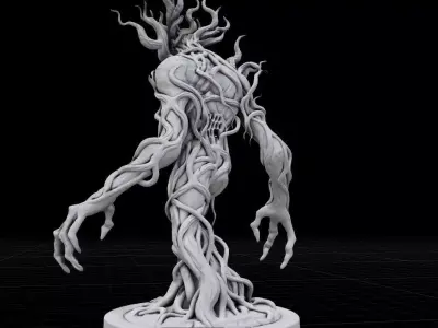 Eldritch Treant Ancient Forest Spirit Miniature for 3D Printing 3D print model