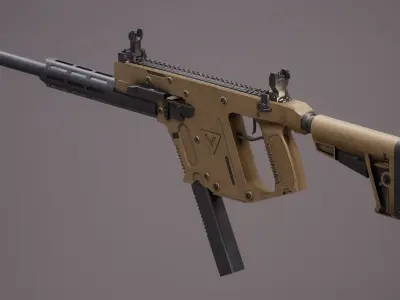 Vector 22 CRB Rigged PBR Low-poly 3D model