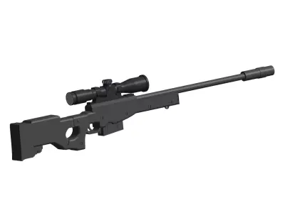 Accuracy International Arctic Warfare 3D model