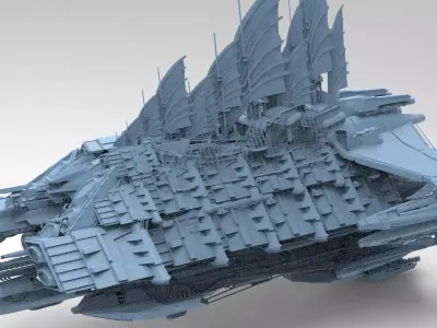 Desert Sail Barge Grand  3D model