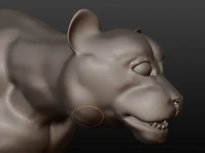 black panther 3D model