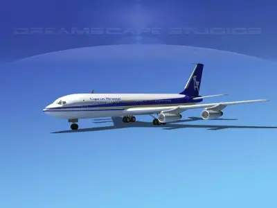 Boeing 707 Cyprus Airways 3D model