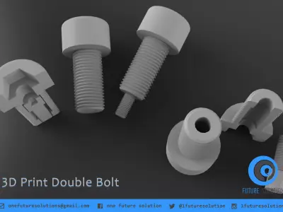3D Print Double Bolt Free 3D print model