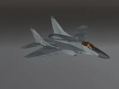 MIG 29 - Fighter Jet - Photorealistic Low-poly 3D model