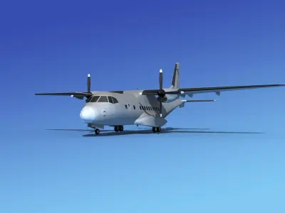 Casa CN-235 Bare Metal 3D model