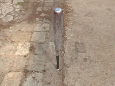 Aluminium Bat -- PBR -- Game Ready Asset Low-poly 3D model