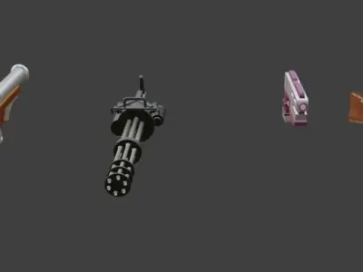3D GUN SciFi 3D model