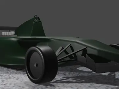 Formula Classic Car Free low-poly 3D model