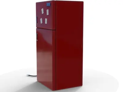 3D Toons Fridge Model Free low-poly 3D model