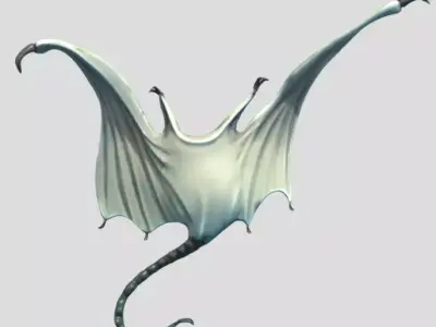 bat with no face Free 3D model