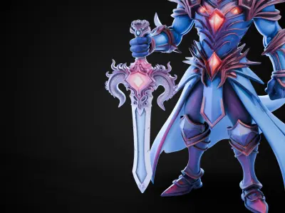 Stylized Sword - Dragonsoul Edge Eternaflare - Game Ready 3D model
