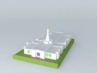LDS Temple Palmyra New York Templo Mormon.77th operating temple Free 3D model