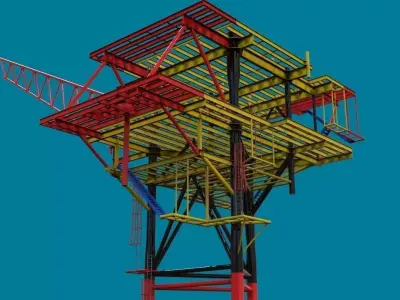 3 Part deck design Free 3D model