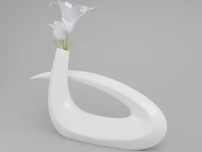 Omicron Decoration Vase Free low-poly 3D model