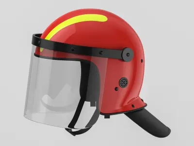 Fire Helmet 01 3D model