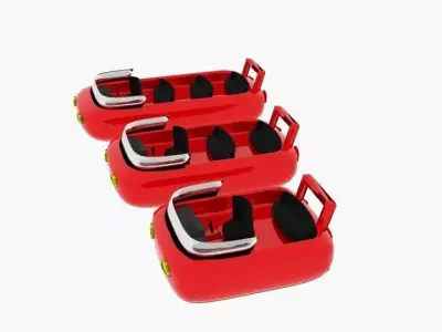 Ufobo Ufo Boat Low-poly 3D model