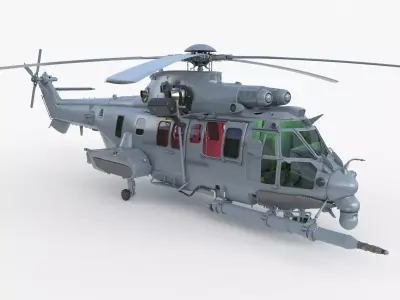 Eurocopter EC 725 Caracal 3ds max Vray 3D model