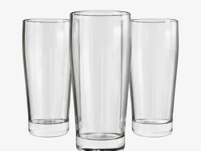 Empty Glass 001 Free low-poly 3D model