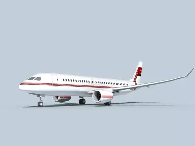 Bombardier CS100 Corporate 1 3D model