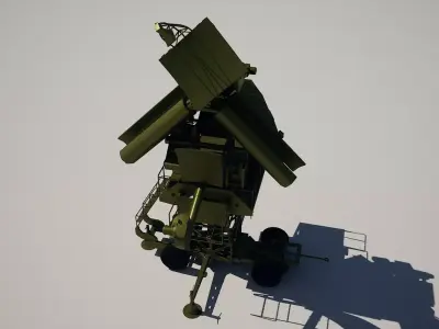 SNR-125 Low Blow Engagement Radar Low-poly 3D model