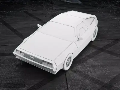 DMC DeLorean RoZ 3D print model