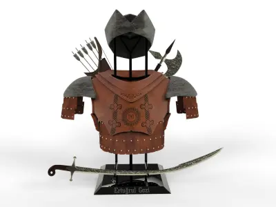 Ressurection Ertugrul Costumes 3D model