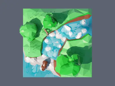 land 35A Low-poly 3D model