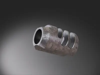 muzzle brake crew station 3D model