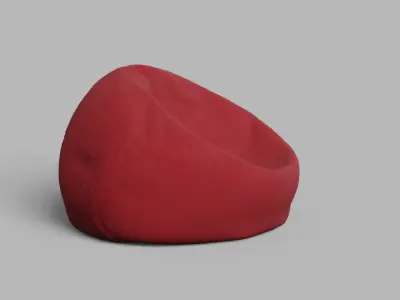 Bean chair  Free low-poly 3D model