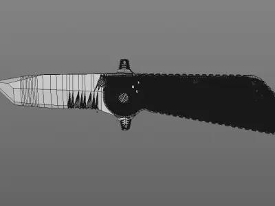 Dredd Boker knife 3D print model
