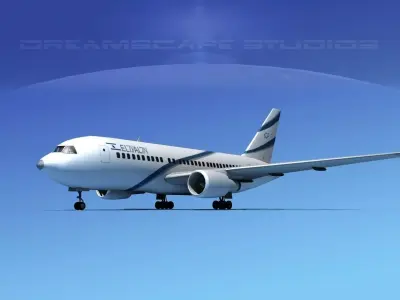 Boeing 767-200ER El Al 3D model