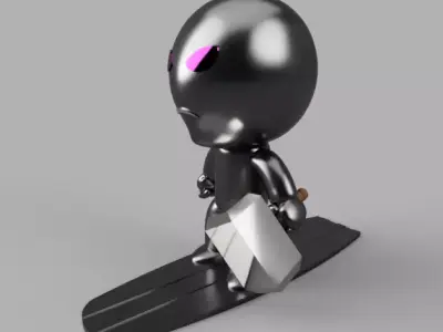 Marvel Comics Mini The Fallen One Norrin Radd 3D model