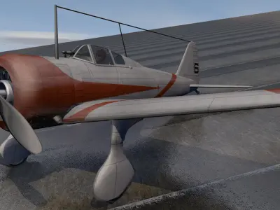 Nakajima Ki-27 Nate 3D model