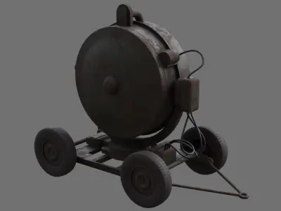 Searchlight 1B Low-poly 3D model