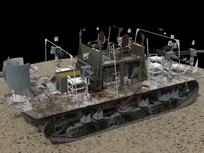 German A7V Tank 3D model