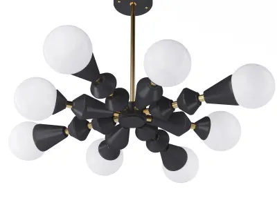 Chandelier Stella dome V8 SKU 6007 Free 3D model