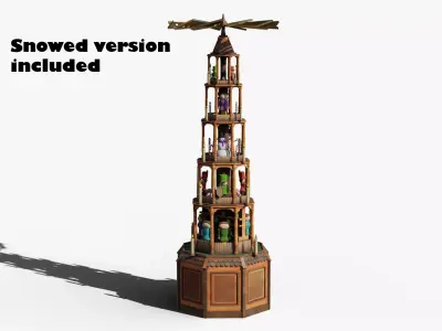 Weihnachtspyramide German Christmas pyramid 3D model