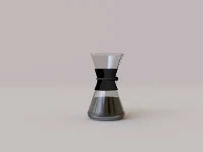 Glass Coffee Brewer Free 3D model