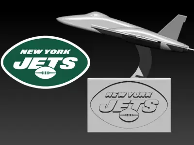 NFL - NEW YORK JETS FOOTBALL STATUE DESTOP - 3D PRINT 3D print model