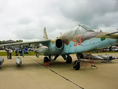 Su-25 fighter jet 3D model