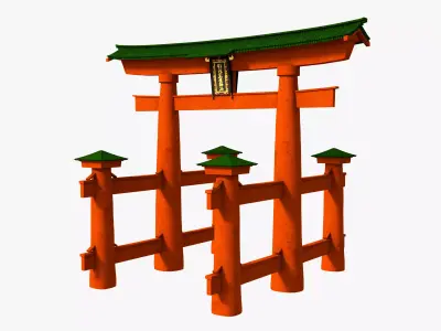 Japanese Torii 3D model