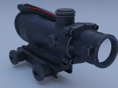 ACOG Rifle Scope 3D model